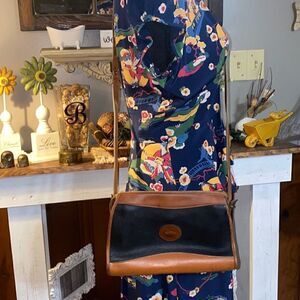 Dooney & Bourke vintage small navy blue crossbody bag purse
